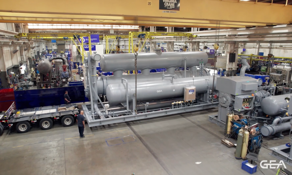 GEA Shows Off 2,220TR Custom Ammonia Refrigeration System Built for North American Chemical Company in New Video