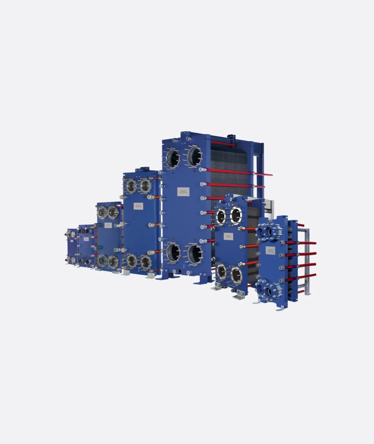 Industrial semi-welded heat exchanger