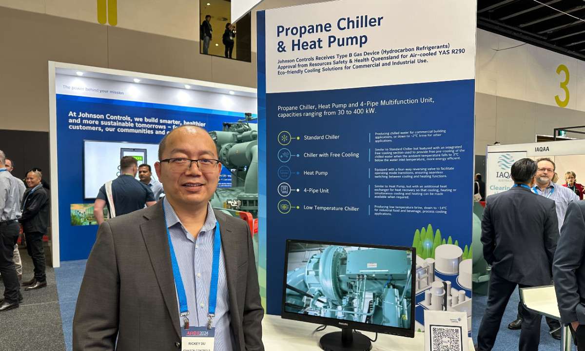 Johnson Controls Ready to Supply Commercial R290 Chillers and Heat Pumps in Australia, Says Product and Tech Manager
